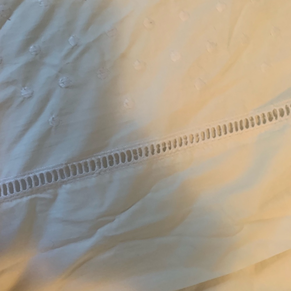 White cotton duvet cover full queen size